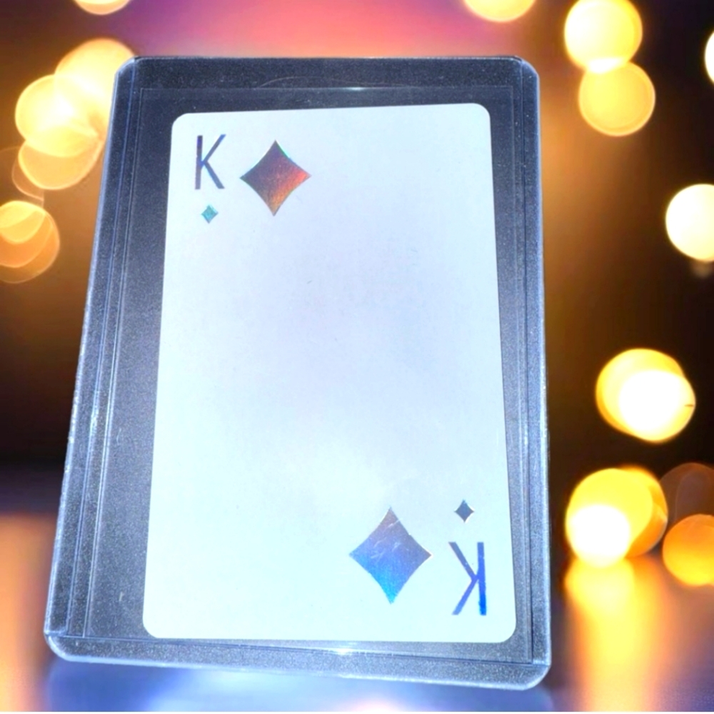 Dior Joy Holographic King of Diamonds Playing Card